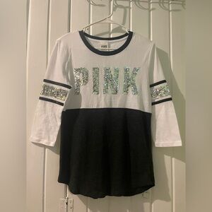 VS. PINK bling tee-X-small EUC